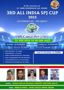 3RD ALL INDIA SPJ CUP 2023